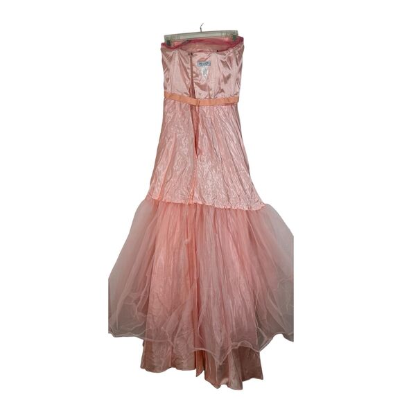 Vintage DE LARU Collection Formal Prom Or Wedding Gown Sz5/6 Pink - Picture 5 of 13